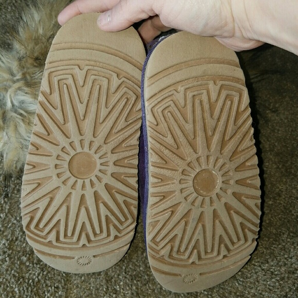 Kids purple and fur boots size 3 - Picture 3 of 3